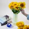 10 Pcs Summer Floral Arrangement Sunflowers Artificial Flowers with Golden Yellow Long Stems for Home Decoration